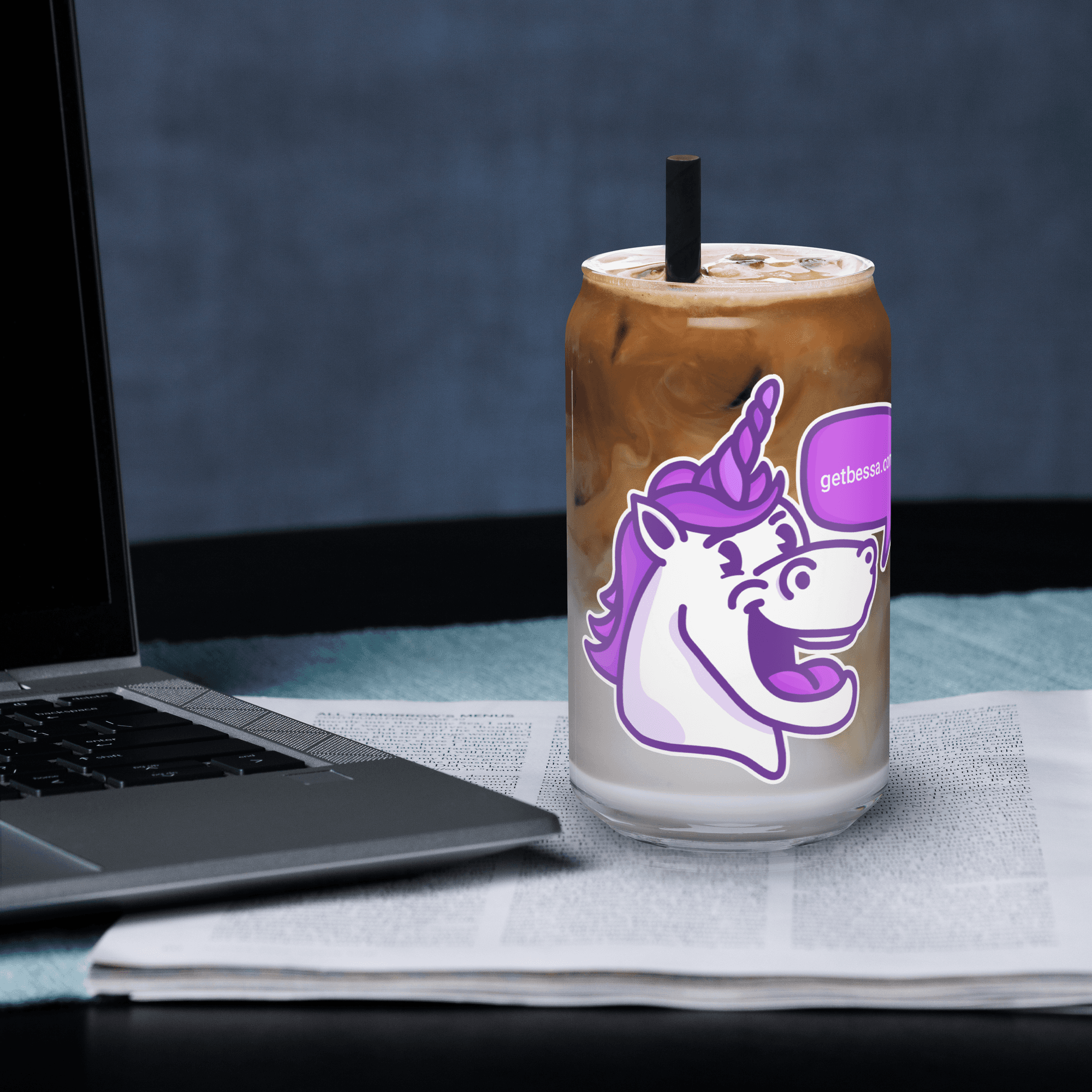 Stereotypically Gay Iced Coffee Glass